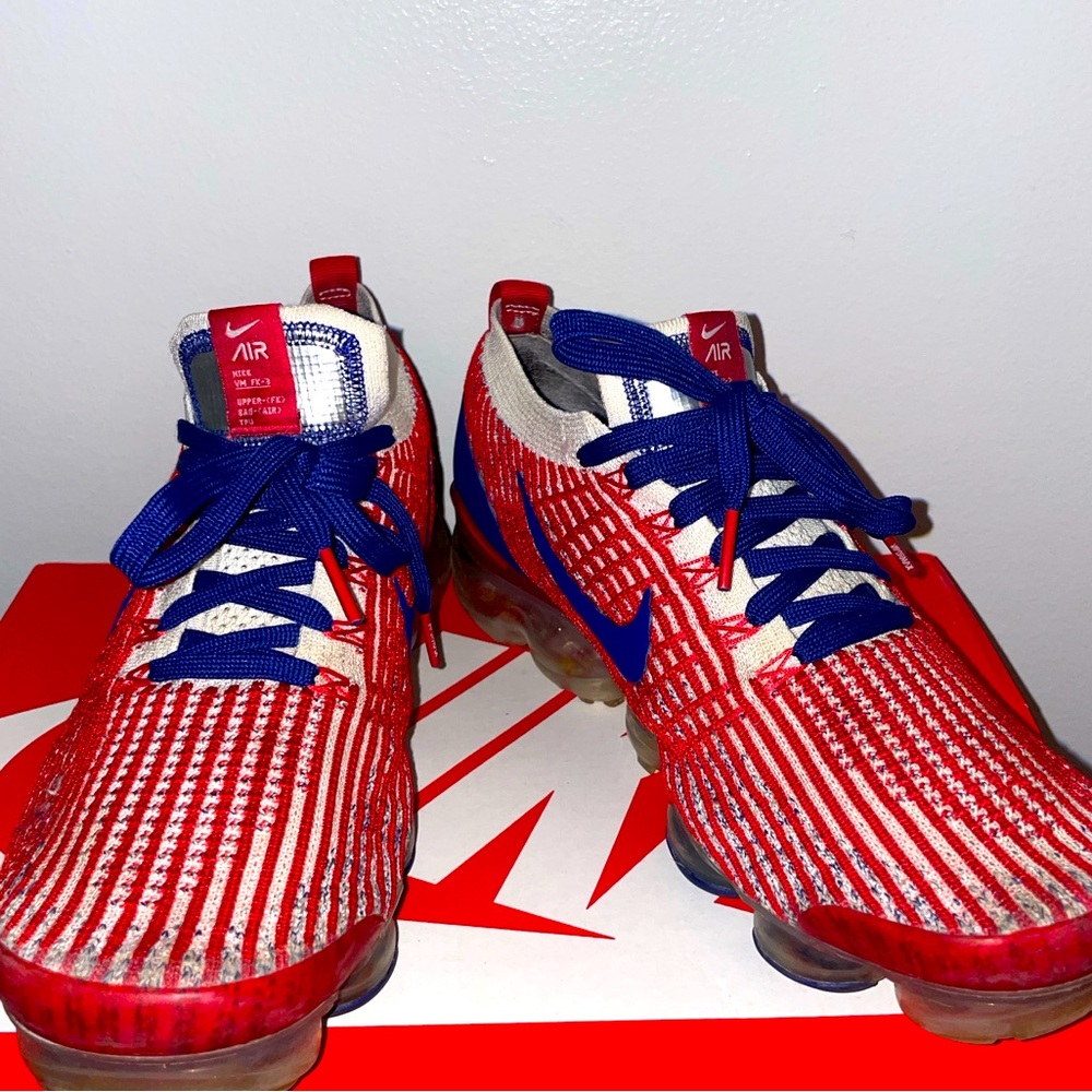 Nike VaporMax, Red and Blue, Mens Size 8.5